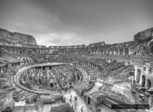 Inside the ColosseumOlympus EPL-1, 7-14mm lens @7mm, f/4.0, Multi, ISO:200
